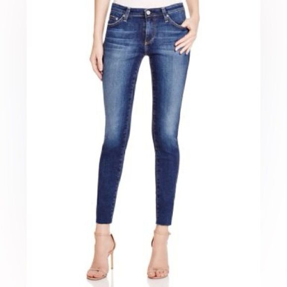 Adriano Goldschmied The Legging Ankle Raw Hem Skinny Jeans - Picture 1 of 13